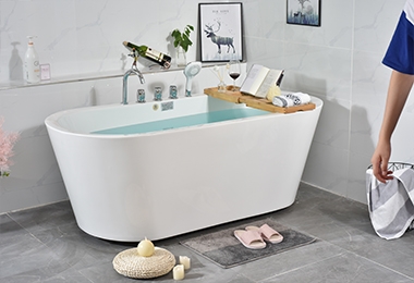 乌海足浴店专用独立式亚克力浴缸
